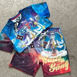 Hustle Gang Space Short Set